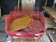 ** NO RESERVE **Fliplastic Wire Baskets