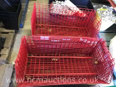 ** NO RESERVE **Filplastic Wire Baskets