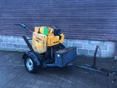 Terex MBR71 Pedestrian Diesel Roller And Trailer