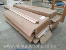 Pallet containing 5 x Single high bed frames in boxes