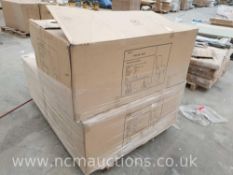 6 x Grey Krista Leather Chairs in boxes