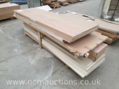 Various wood oanels, 3 x internal doors & 8 x cupboard doors