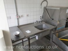 Single sink unit stainless