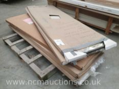 Various mirrored doors on pallet