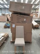 8x Harlequin Fabric chairs in boxes