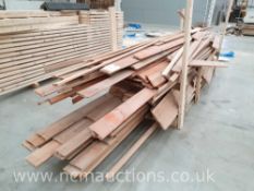 Stillage of pine cladding