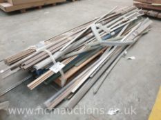 Assorted MDF trim pieces on pallet