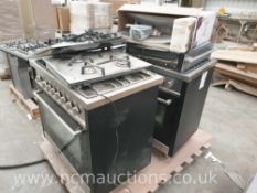 2 x 5 Burner Range ovens with 2 x Gas hoband 1 x Hob