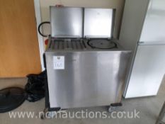 Stainless plate warmer 240v
