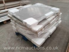 7x Large shower trays on pallet