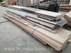 13x Lengths of Kitchen worktop & 37 x vented sofet boards