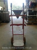 Double fire extinguisher trolley