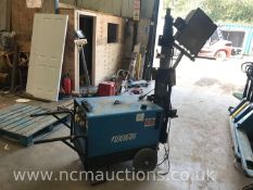 Generator with lighting tower