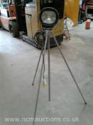 110 volt LED spotlight on tripod