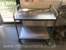 Stainless Steel Serving Trolley