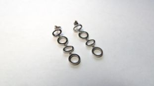 Fancy Drop Earrings Stamped 585