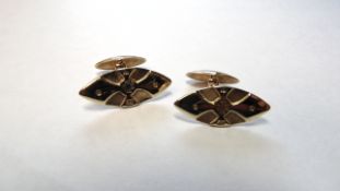 9ct Yellow Gold Fancy Cufflinks