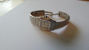Ladies Cartier Steel Santos Quartz 1567