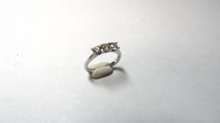 18ct White Gold 3 Stone Diamond Ring