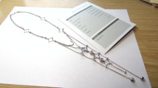 18ct White Gold Diamond Set Necklace