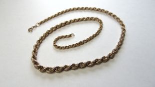 9ct Yellow Gold Hollow 18