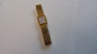 Ladies Maurice Lacroix Gold Plated Quartz Bracelet Watch