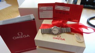 Ladies Omega Constellation Steel Quartz 15623000