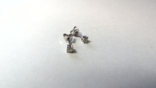 18ct White Gold Diamond Stud Earrings
