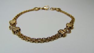 9ct Yellow Gold Fancy Bracelet
