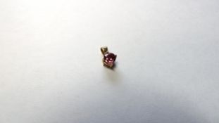 Unhallmarked Pink Spinel Pendant
