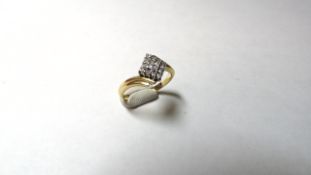 18ct Yellow Gold Diamond Cluster Ring