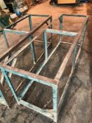2 Metal tables with no tops 6ft 3