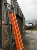 1 Bay of Dexion racking with 8 supports 12FT upright 9FT supports