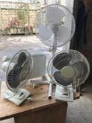 3 240v fans & a heater