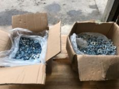2 opened boxes of pronged tee nuts M10x13mm