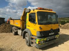 WITHDRAWN LOT Mercedes 1823L Wagon 3 Way Tipper Body.
