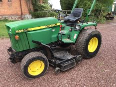 John Deere 855 Compact Tractor With Mower Deck