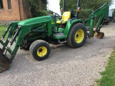 John Deere Compact Tractor With Loader & Backhoe