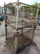 2 x Metal stillages
