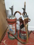 Vintage 2 Stroke oil depressors x 2