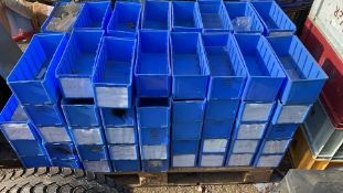 86x Jaguar dealer storage bins with clear dividers