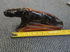 Jaguar porcelain ornament