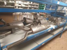 Assorted genuine Jaguar exhaust systems