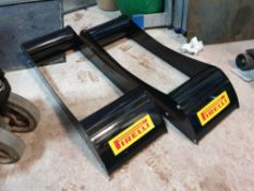 Pirelli alloy wheel show stands