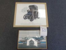 Jaguar dealer framed press release photos
