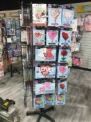 200 x love themed foil balloons on spinner