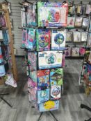 105 x children's themed foil balloons on spinner