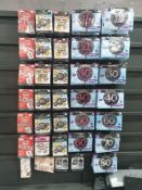 132 x 3D balloons balloon packs and foil birthday balloons