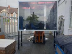 Outdoor display unit complete with interior lights