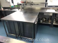 Stainless Steel Prep Table/Sink Unit